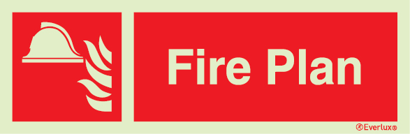 Fire-fighting equipment signs, Fire Plan