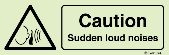 Warning signs, Caution sudden loud noises