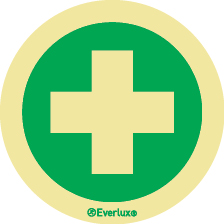 Self-adhesive signs, Safety signage for industrial equipment, Medical kit