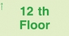 Low Location Lighting, Polycarbonate self-adhesive floor indication signs, 12th Floor