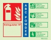 Fire-fighting equipment signs, Numbered ID signs, ABC powder