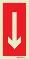 Fire-fighting equipment signs, Arrow