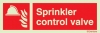 Fire-fighting equipment signs, Sprinkler control valve