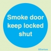 Mandatory signs, Fire door signs, Smoke door keep locked shut