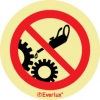 Self-adhesive signs, Safety signage for industrial equipment, Do not oil