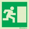 Signs for tunnels, Emergency escape route signs, right