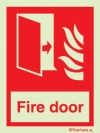 Signs for tunnels, Fire-fighting equipment and emergency vehicles signs, Fire door