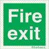Reflecto-luminescent signs, Emergency escape route and safe condition signs, Fire exit