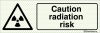 Reflecto-luminescent signs, Warning signs, Caution radiation risk