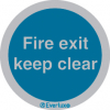 Mandatory signs, Fire door signs, Fire Exit Keep Clear