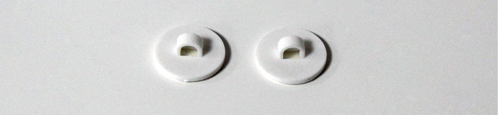Kits and accessories, Type 3 signs fixing system, Circular Self-adhesive hanging buttons