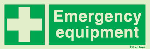 Emergency escape route sign, Safe condition signs, Emergency emquipment