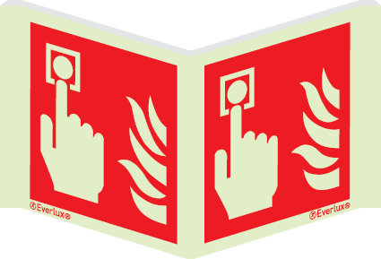 Fire-fighting equipment signs, Panoramic fire equipment signs, Alarm call point