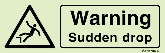 Warning signs, Warning sudden drop
