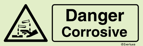 Warning signs, Danger corrosive
