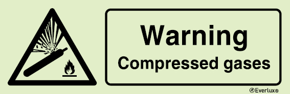 Warning signs, Warning compressed gases