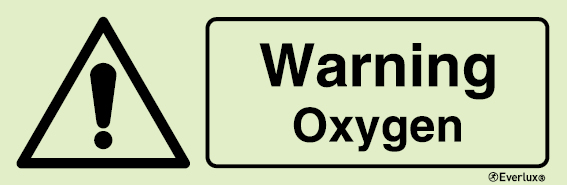 Warning signs, Warning oxygen