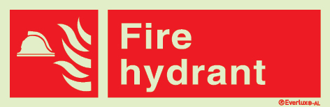 Aluminium signs, Fire hydrant
