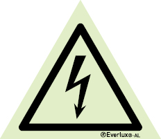Signs for tunnels, Fire-fighting equipment and emergency vehicles signs, Danger high voltage