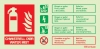 Fire-fighting equipment sign, alcohol resistant foam ID welsh/english