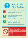 Fire action notices, fire action welsh/english
