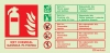 Fire-fighting equipment sign, wet chemical ID welsh/polish