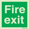Emergency escape route sign, british standard composite escape route Exit