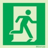 Emergency escape route sign, BS ISO 7010, arrow up