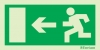 Emergency escape route sign, European Directive 92/58/EEC, arrow up
