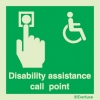 Emergency escape route sign, Escape route signs for people with reduced mobility, Disability assistance call point