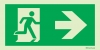 Emergency escape route sign, Large Directional signs BS ISO 7010, Arrow right