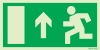 Emergency escape route sign, Large Directional signs European directive 92/58/EEC, Arrow up