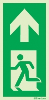Emergency escape route sign, Door mechanism signs, Push