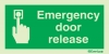 Emergency escape route sign, Door mechanism signs, Door release