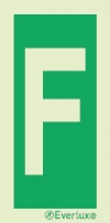 Emergency escape route signs, Floor and stair level identification signs, "F"