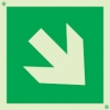 Emergency escape route sign, Safe condition signs, Directional arrow
