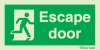 Emergency escape route signs, British standard composite escape route signs, Escape door