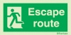 Emergency escape route signs, British standard composite escape route signs, Escape route left