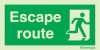 Emergency escape route signs, British standard composite escape route signs, Escape route right