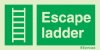 Emergency escape route signs, British standard composite escape route signs, Escape ladder
