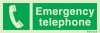 Emergency escape route sign, Safe condition signs, Emergency telephone