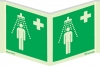 Emergency escape route sign, Panoramic safe condition signs, Emergency shower