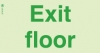 Low Location Lighting, Polycarbonate self-adhesive stairwell signs, Stair Exit Floor