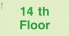 Low Location Lighting, Polycarbonate self-adhesive floor indication signs, 14th Floor