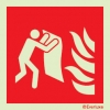 Fire-fighting equipment signs, Fire blanket