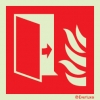 Fire-fighting equipment signs, Fire protection door