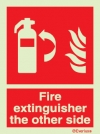 Fire-fighting equipment signs, Fire extinguisher the other side
