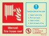 Fire-fighting equipment signs, Manual fire hose reel ID