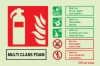 Fire-fighting equipment signs, ID signs, Multi class foam