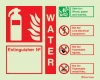 Fire-fighting equipment signs, Numbered ID signs, Water